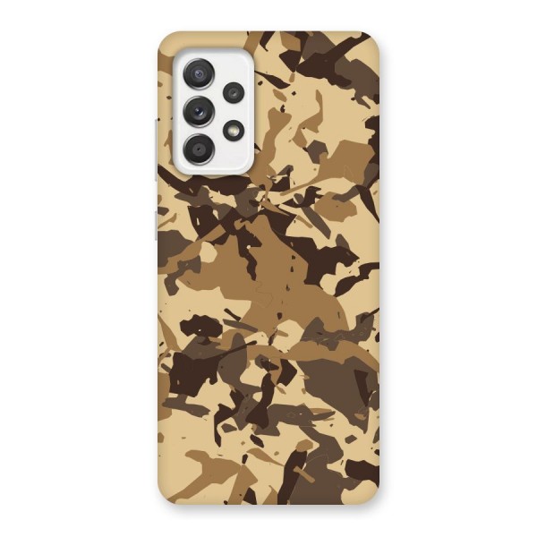 Brown Camouflage Army Back Case for Galaxy A52