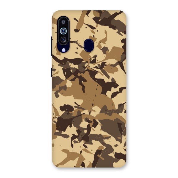 Brown Camouflage Army Back Case for Galaxy A60