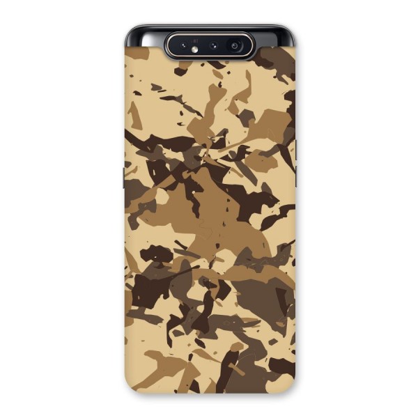 Brown Camouflage Army Back Case for Galaxy A80