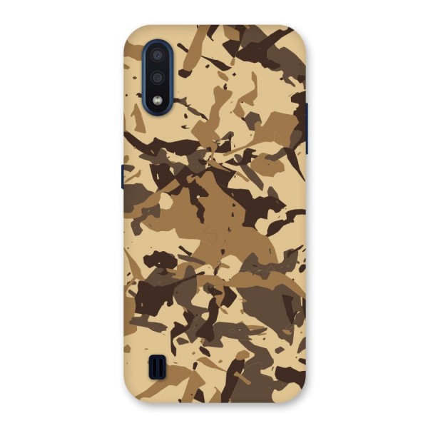 Brown Camouflage Army Back Case for Galaxy M01