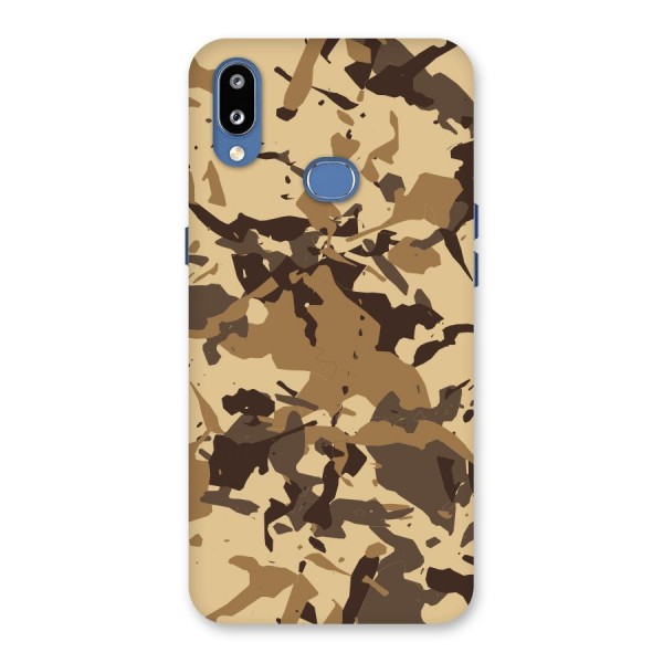 Brown Camouflage Army Back Case for Galaxy M01s