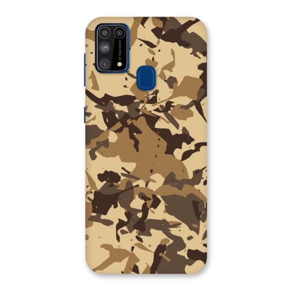 Brown Camouflage Army Back Case for Galaxy M31