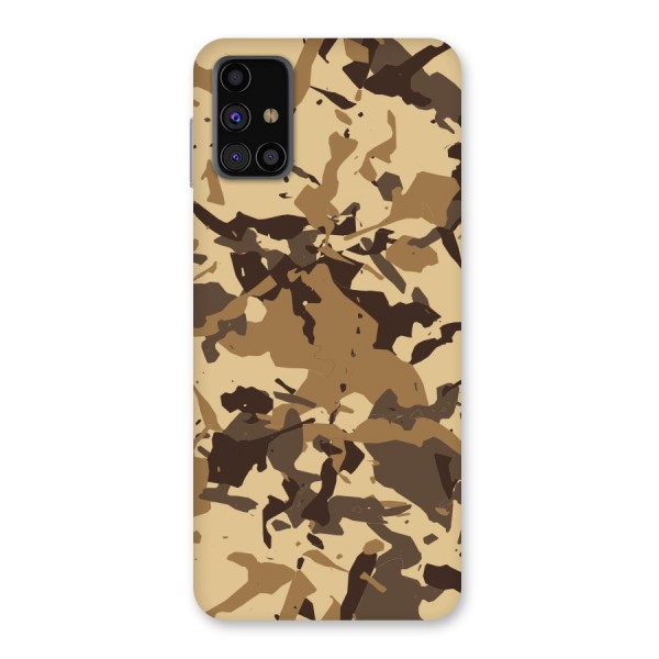 Brown Camouflage Army Back Case for Galaxy M31s