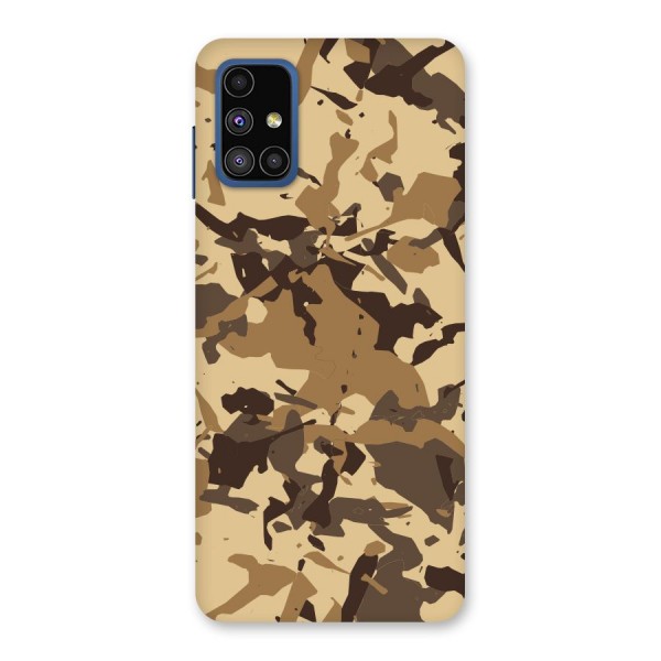 Brown Camouflage Army Back Case for Galaxy M51