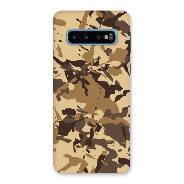 Brown Camouflage Army Back Case for Galaxy S10