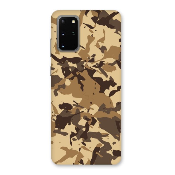 Brown Camouflage Army Back Case for Galaxy S20 Plus