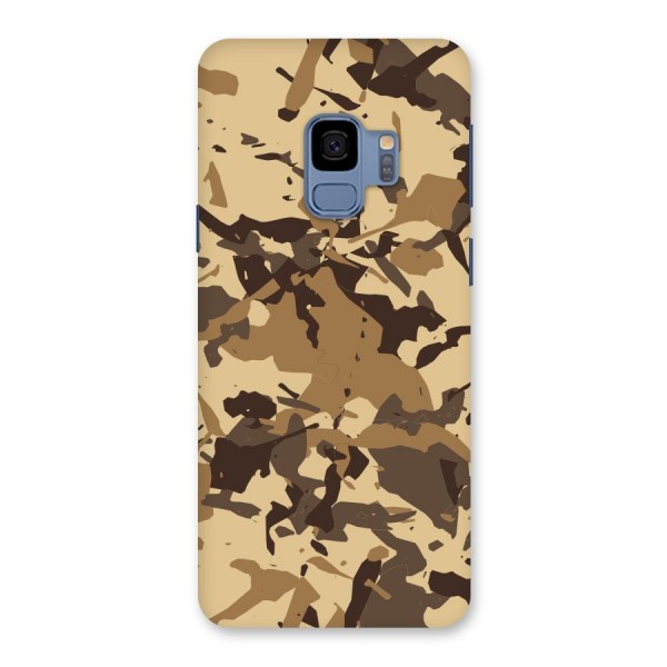 Brown Camouflage Army Back Case for Galaxy S9