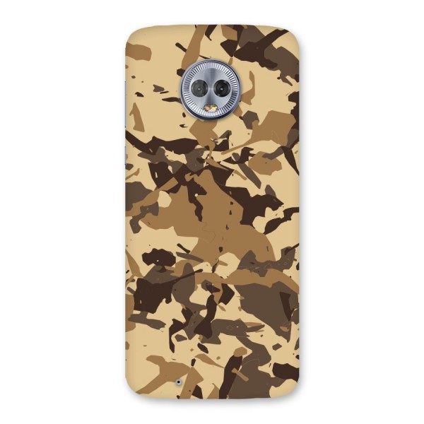 Brown Camouflage Army Back Case for Moto G6