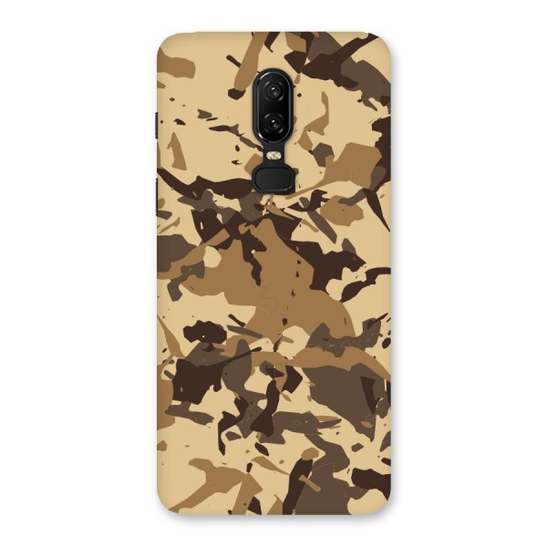 Brown Camouflage Army Back Case for OnePlus 6