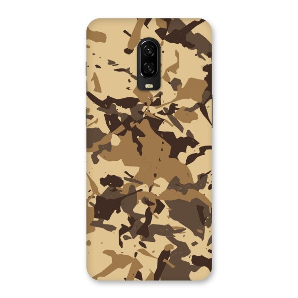 Brown Camouflage Army Back Case for OnePlus 6T