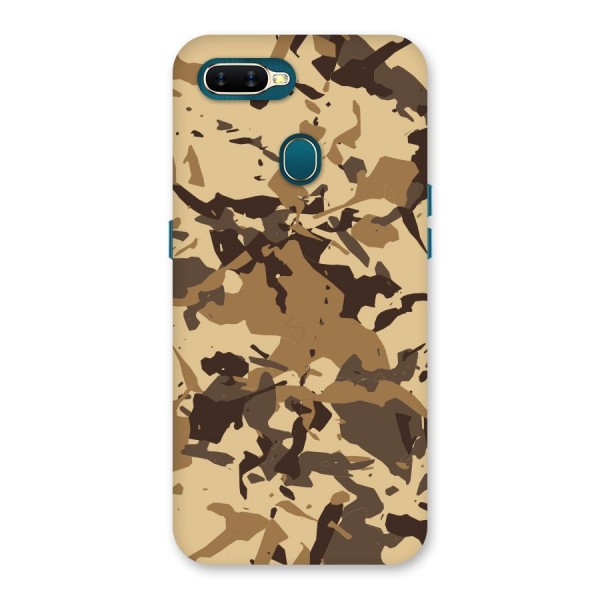 Brown Camouflage Army Back Case for Oppo A12