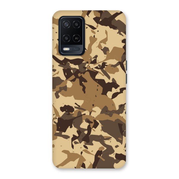 Brown Camouflage Army Back Case for Oppo A54