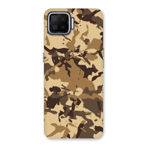 Brown Camouflage Army Back Case for Oppo F17