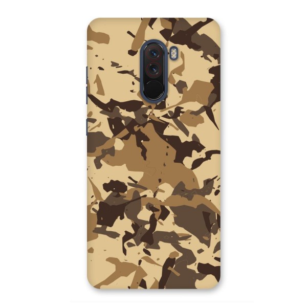 Brown Camouflage Army Back Case for Poco F1