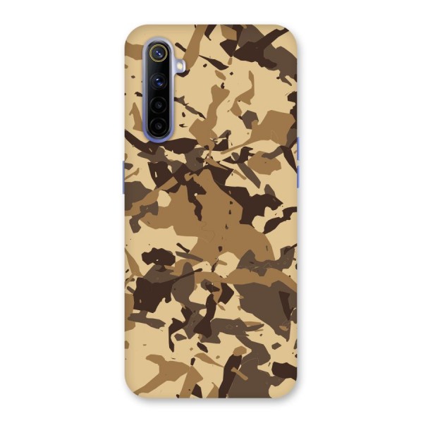 Brown Camouflage Army Back Case for Realme 6