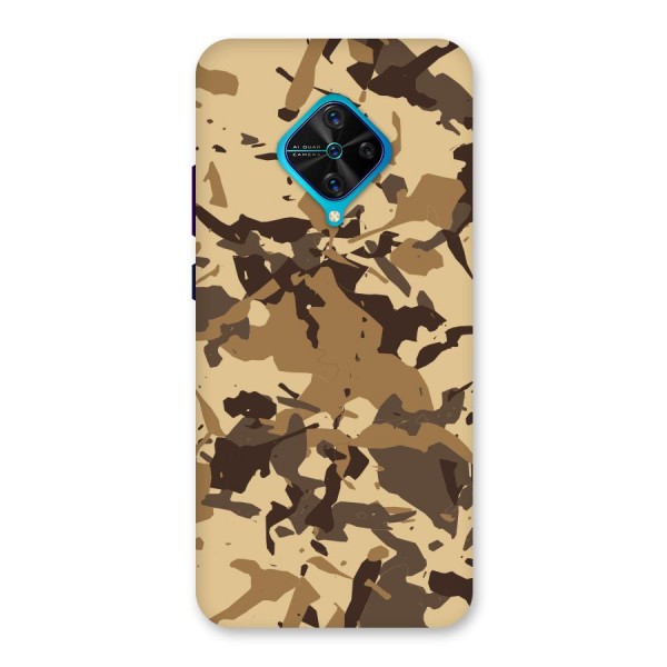 Brown Camouflage Army Back Case for Vivo S1 Pro