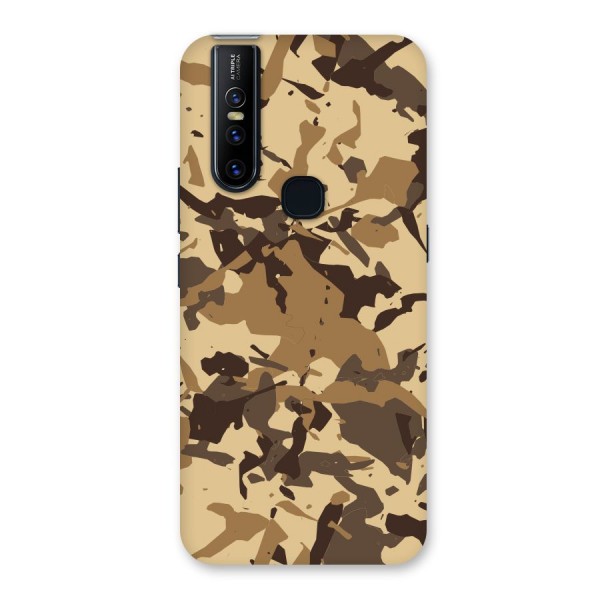 Brown Camouflage Army Back Case for Vivo V15