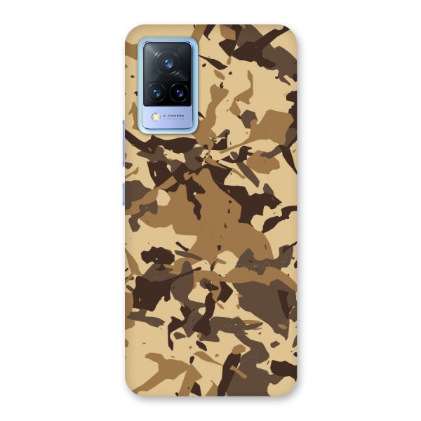 Brown Camouflage Army Back Case for Vivo V21 5G