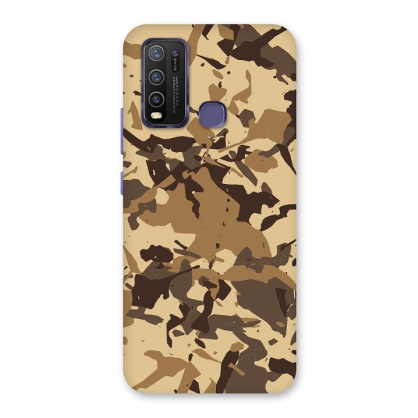 Brown Camouflage Army Back Case for Vivo Y30