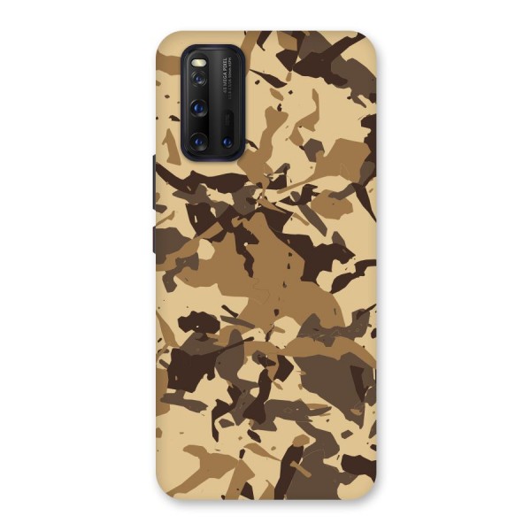 Brown Camouflage Army Back Case for Vivo iQOO 3