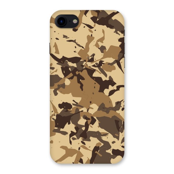 Brown Camouflage Army Back Case for iPhone SE 2020