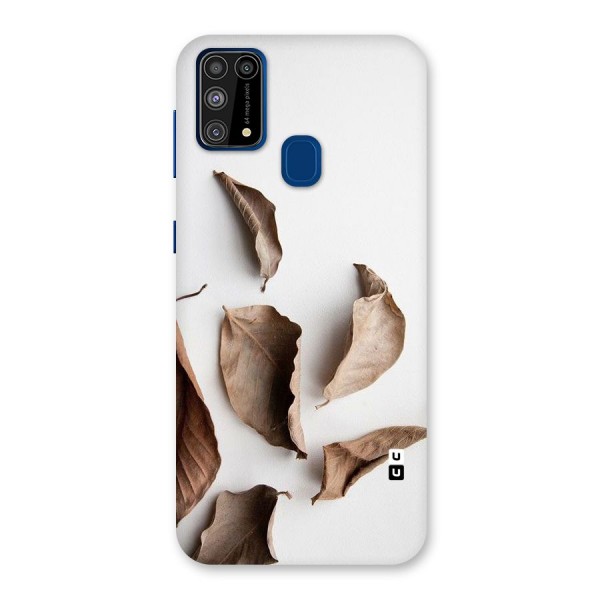 Brown Dusty Leaves Back Case for Galaxy F41