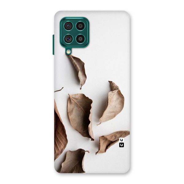 Brown Dusty Leaves Back Case for Galaxy F62