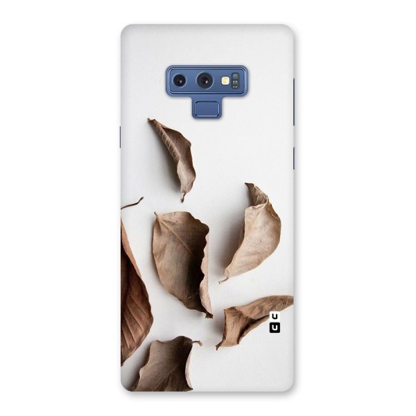 Brown Dusty Leaves Back Case for Galaxy Note 9