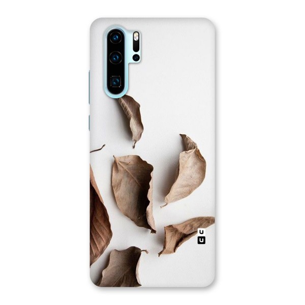 Brown Dusty Leaves Back Case for Huawei P30 Pro