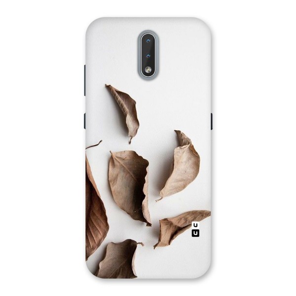 Brown Dusty Leaves Back Case for Nokia 2.3