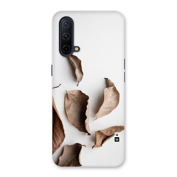 Brown Dusty Leaves Back Case for OnePlus Nord CE 5G