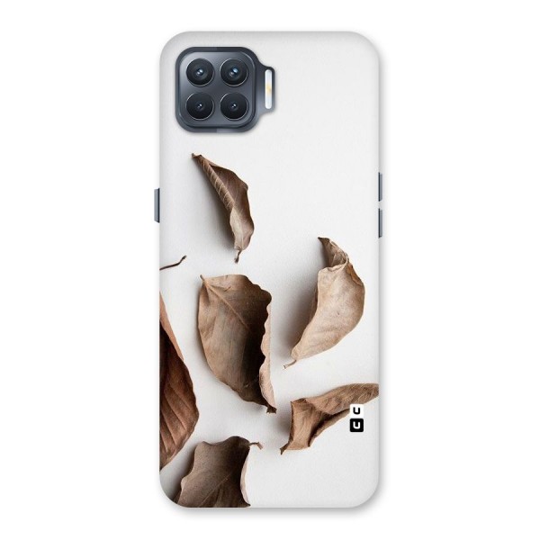 Brown Dusty Leaves Back Case for Oppo F17 Pro