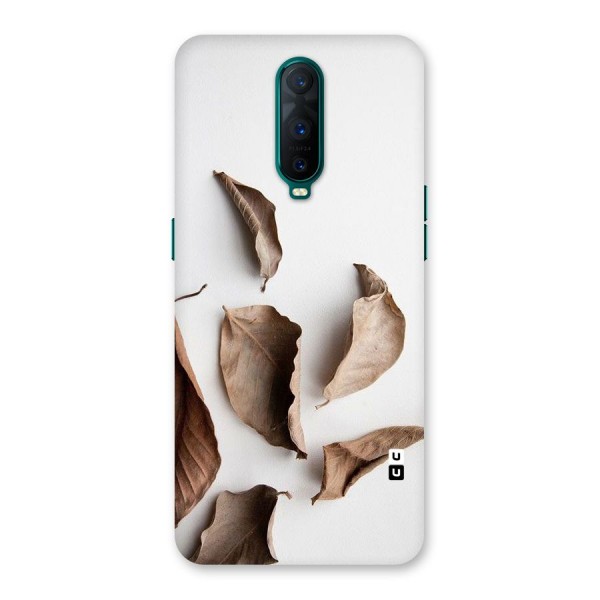 Brown Dusty Leaves Back Case for Oppo R17 Pro