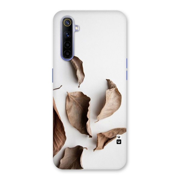 Brown Dusty Leaves Back Case for Realme 6