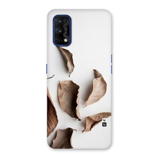 Brown Dusty Leaves Back Case for Realme 7 Pro