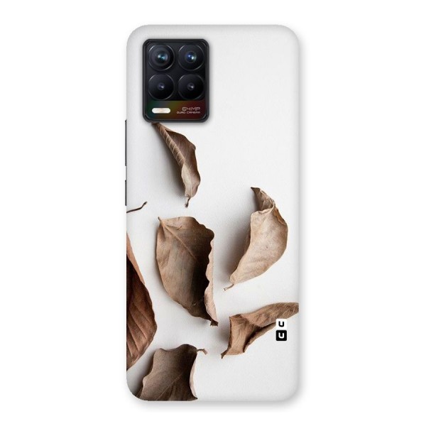 Brown Dusty Leaves Back Case for Realme 8