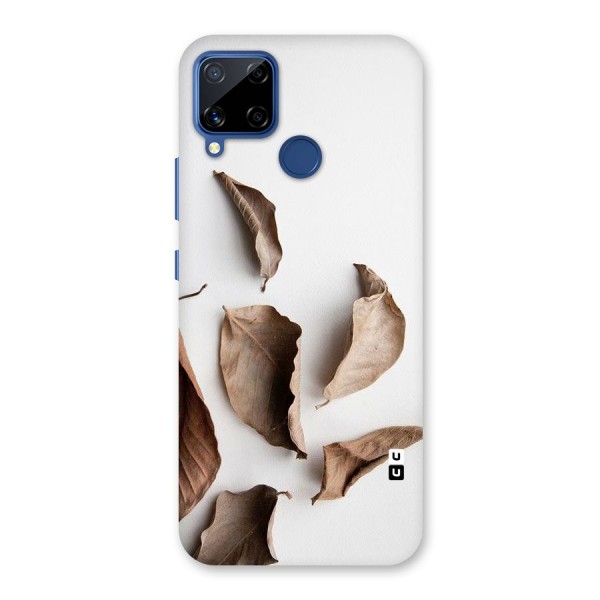 Brown Dusty Leaves Back Case for Realme C12