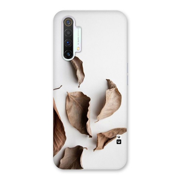 Brown Dusty Leaves Back Case for Realme X3