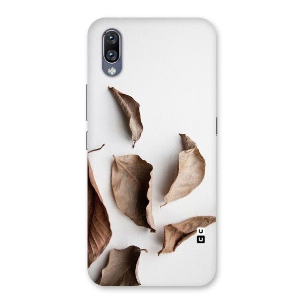 Brown Dusty Leaves Back Case for Vivo NEX