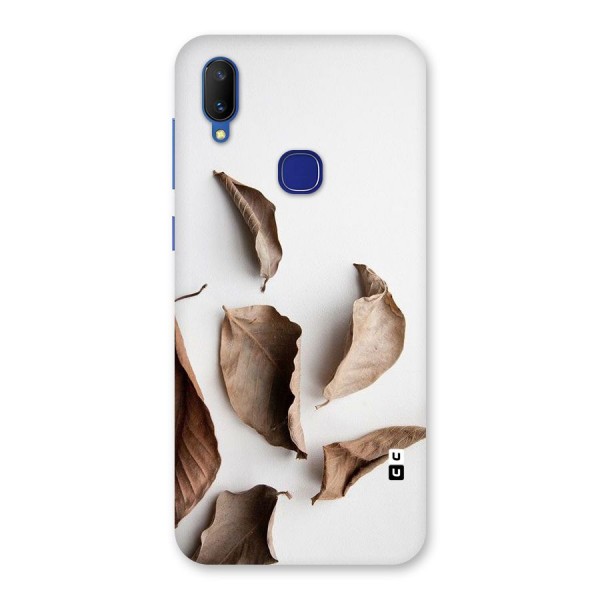 Brown Dusty Leaves Back Case for Vivo V11