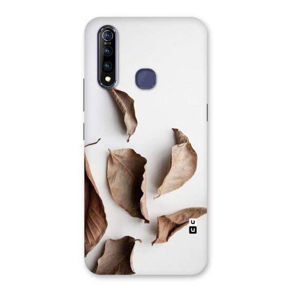 Brown Dusty Leaves Back Case for Vivo Z1 Pro