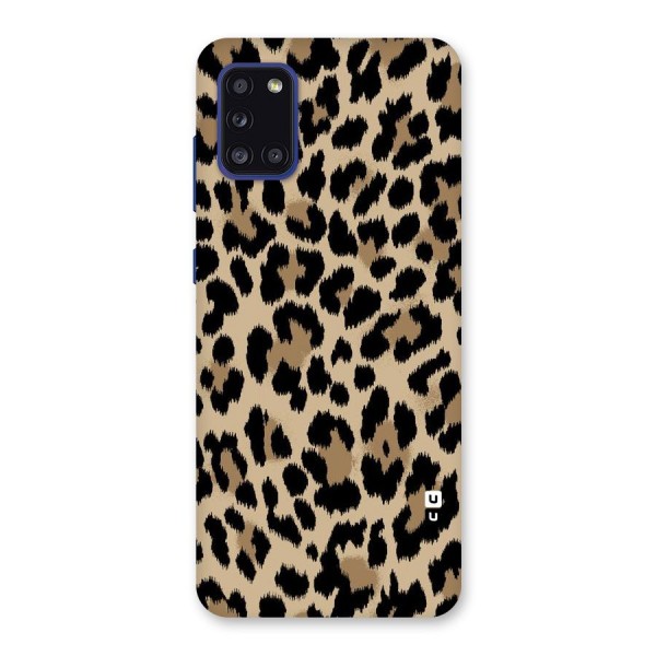 Brown Leapord Print Back Case for Galaxy A31