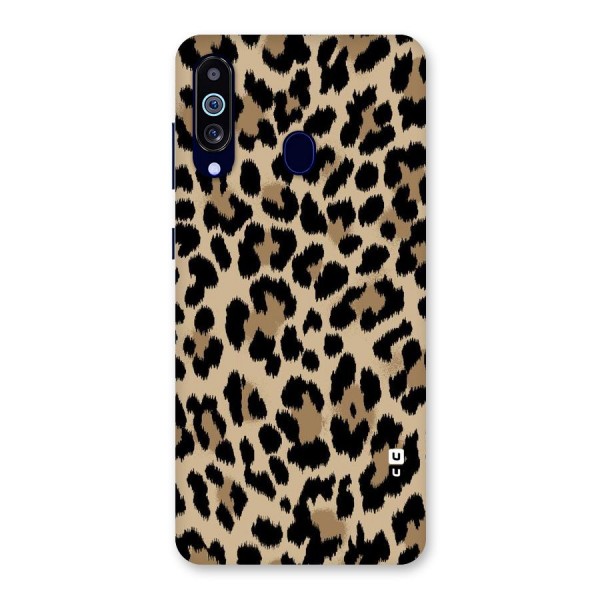 Brown Leapord Print Back Case for Galaxy A60