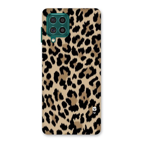 Brown Leapord Print Back Case for Galaxy F62