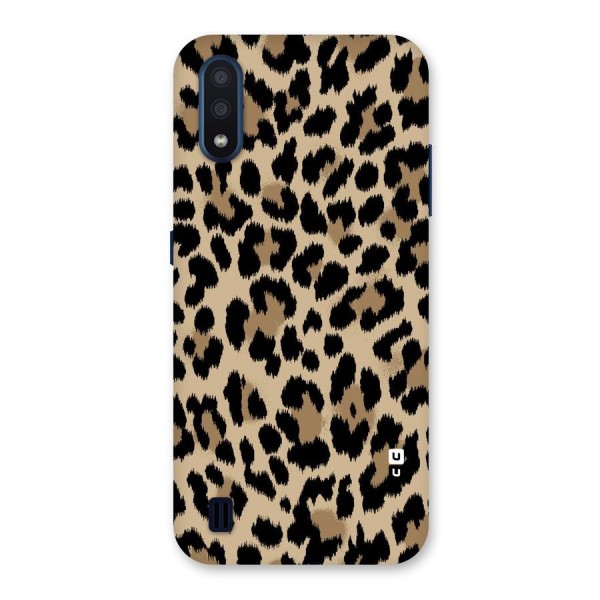 Brown Leapord Print Back Case for Galaxy M01