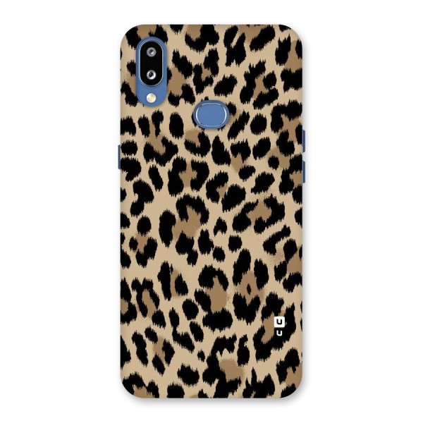 Brown Leapord Print Back Case for Galaxy M01s