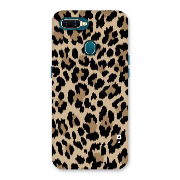 Brown Leapord Print Back Case for Oppo A12