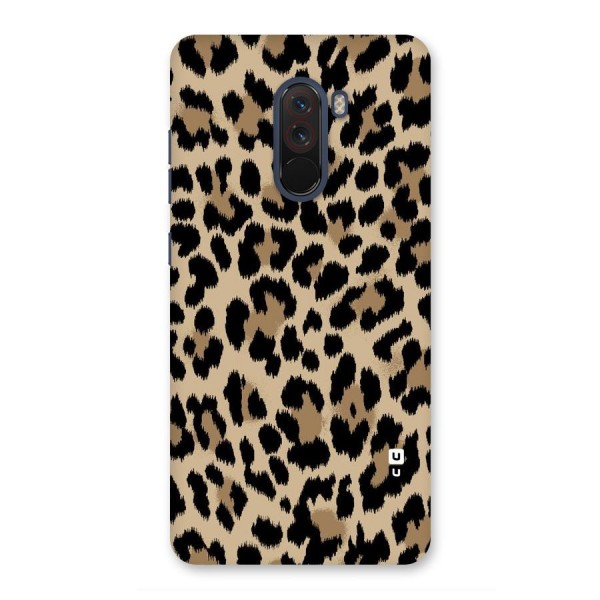 Brown Leapord Print Back Case for Poco F1