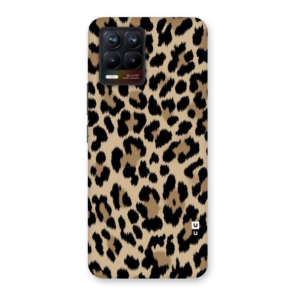 Brown Leapord Print Back Case for Realme 8