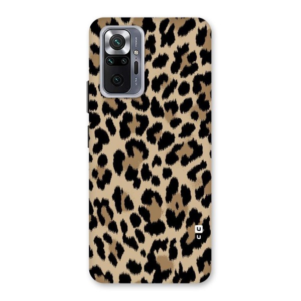 Brown Leapord Print Back Case for Redmi Note 10 Pro